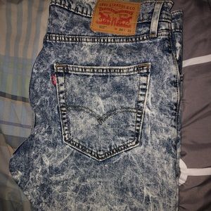 Levi’s acid wash straight leg